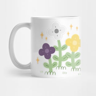 Nonbinary Pride Flowers Mug